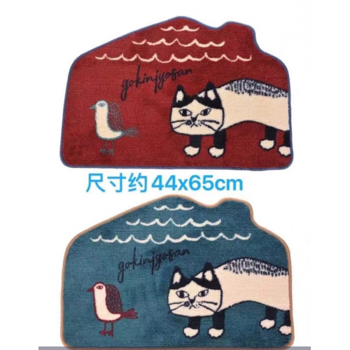 Kusuguru Japan 貓咪防滑地毯 [3款圖案6色入]