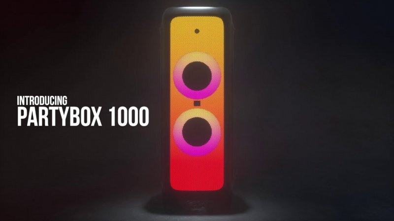 JBL PartyBox 1000 發光無線娛樂K歌DJ多功能喇叭
