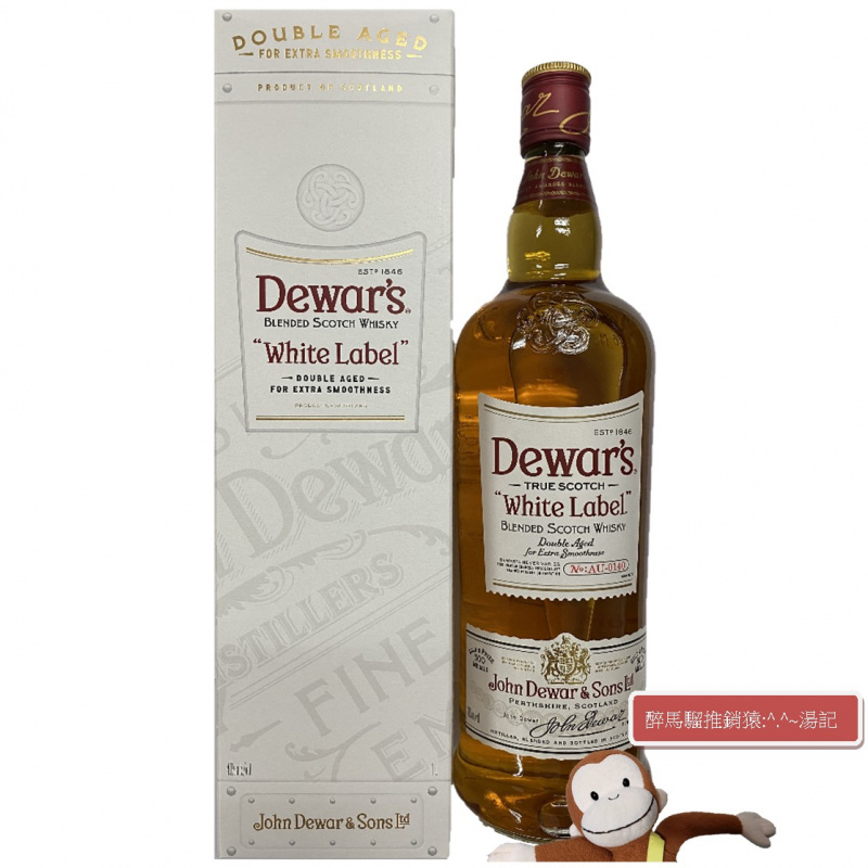 Dewar's White Label Blended Scotch Whisky 威士忌 [一公升裝]
