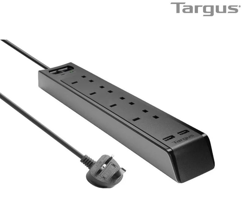 Targus - APS10 4 位插座智能防雷拖板 + 2位USB插座