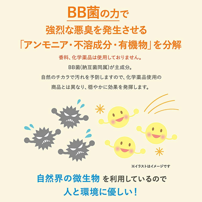 日本Big Bio 日本製 BB益菌  座廁馬桶清潔 水箱除臭污漬去除劑 孖裝 (65g/2個) (413)【市集世界 - 日本市集】