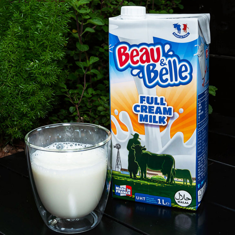 法國Beau & Belle 歐維樂 全脂牛奶 1000ml盒裝 (2件裝)【市集世界 - 歐陸市集】