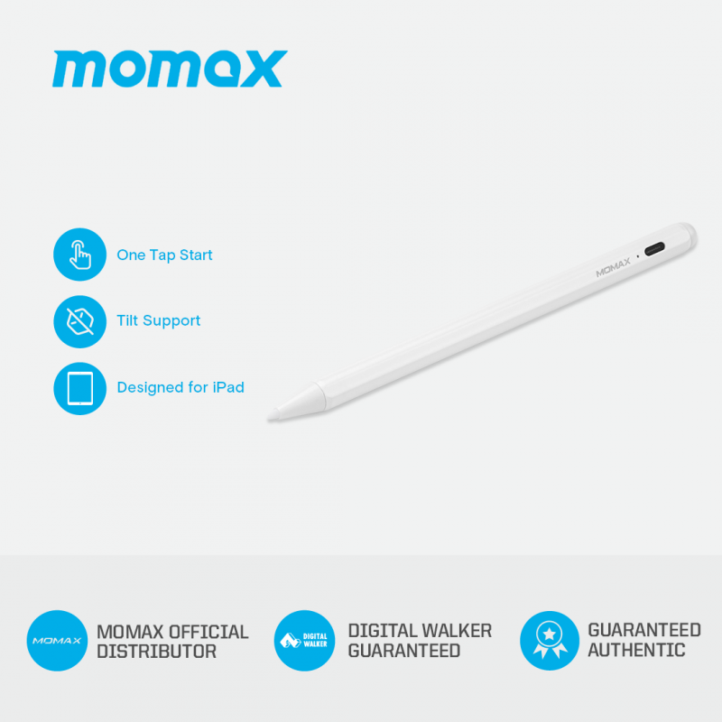 MOMAX One Link 主動式觸控筆 2.0 (支持 iPad 9 & iPad Mini 6 & Android) TP6W