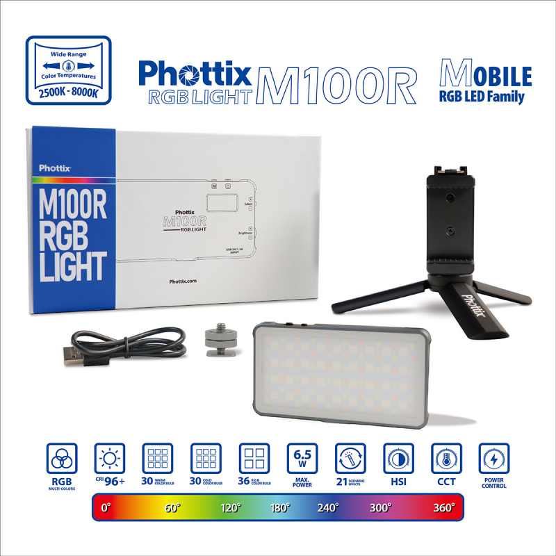 Phottix M100R RGB LED Light Panel