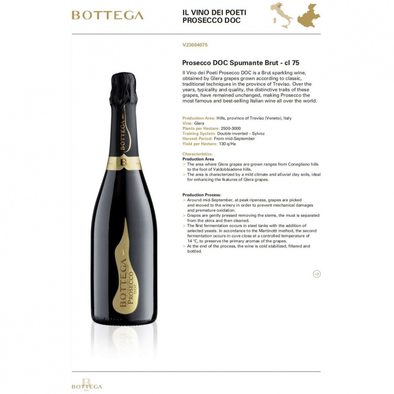Bottega Prosecco DOC 氣泡酒