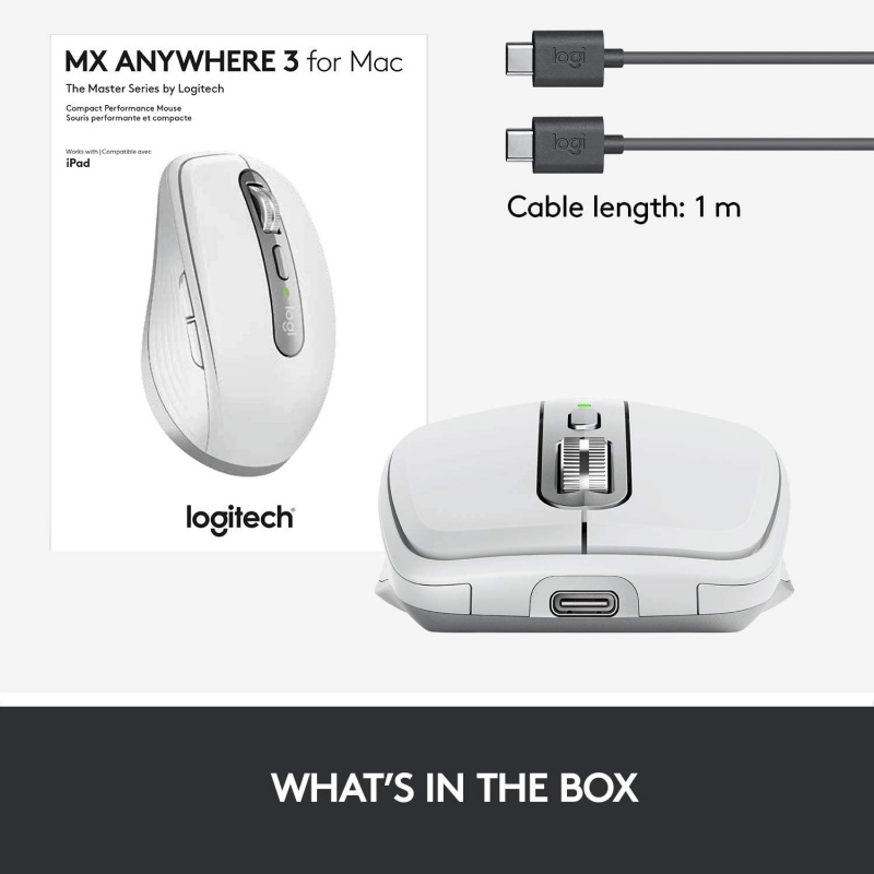 Logitech MX Anywhere 3 for Mac 專業便攜無線滑鼠