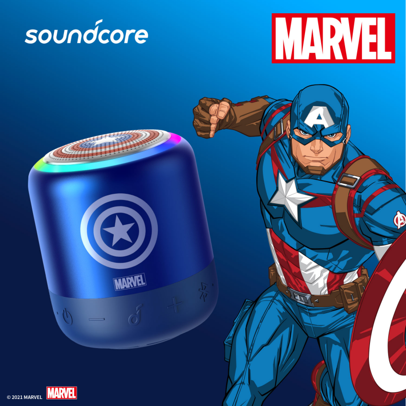 Anker SoundCore Mini 3 Pro 防水幻燈藍牙喇叭 - MARVEL 特別版