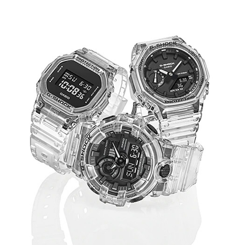 CASIO G-Shock TRANSPARENT PACK系列 雙重顯示手錶