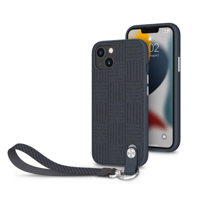 Moshi - Altra 可拆式腕帶保護殼 NanoShield™ 抗菌布料製成｜立體紋路設計 iPhone 13 pro