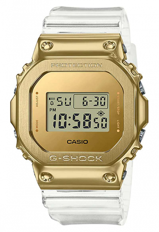 CASIO G-Shock 金屬包覆 雙重顯示手錶