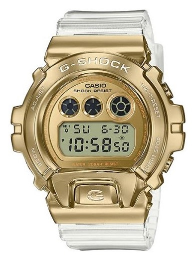 CASIO G-Shock 金屬包覆 雙重顯示手錶