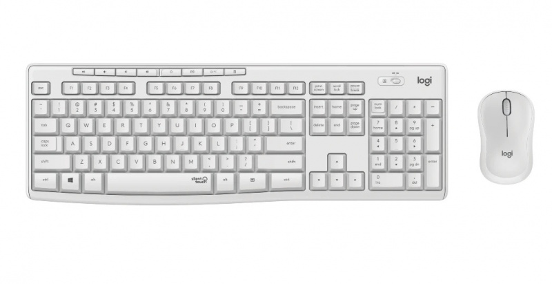 Logitech MK295 無線靜音鍵鼠套裝 - 白色 ，鍵盤語言 - 美式英文