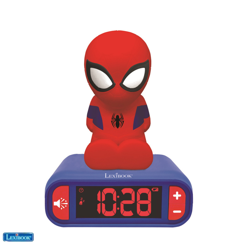 蜘蛛俠 3D 設計鬧鐘帶夜燈