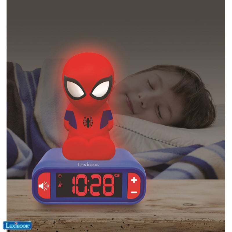 蜘蛛俠 3D 設計鬧鐘帶夜燈