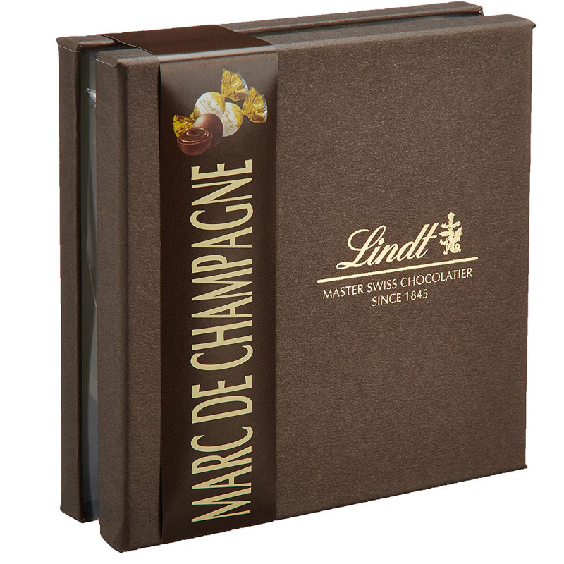 瑞士Lindt 瑞士蓮 Marc de Champagne 香檳朱古力禮盒 9粒裝 (053)【市集世界 - 歐陸市集】