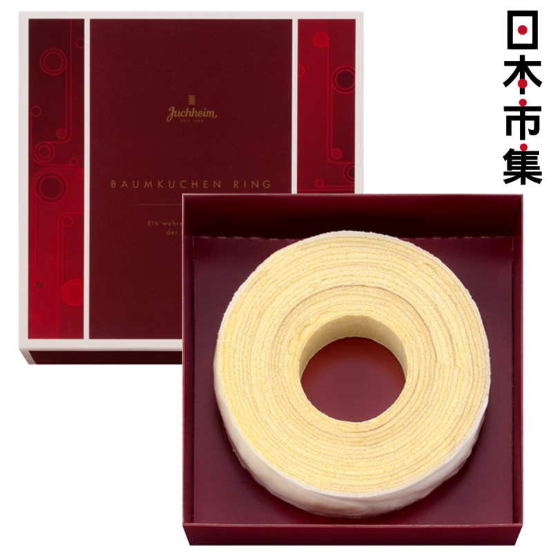 日本Juchheim 皇牌整件厚切 白朱古力年輪蛋糕 豪華禮盒 465g【市集世界 - 日本市集】
