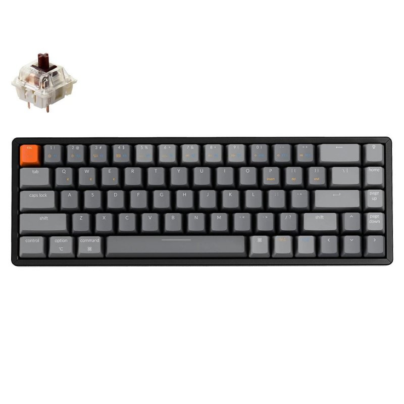 Keychron K6 68鍵 RGB彩光藍牙無線機械鍵盤 [紅軸/茶軸/青軸]