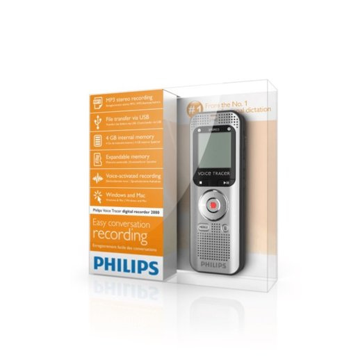 Philips DVT2000 8GB 專業數碼錄音筆 香港行貨
