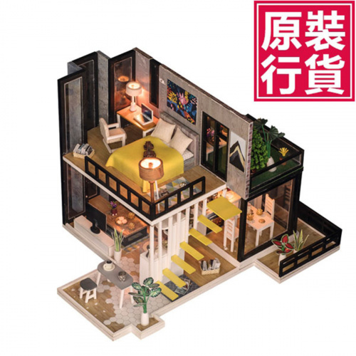 [送別墅俾你] 日本TSK - 360°呈現小屋裝飾別墅音樂盒 (需手工製作拼圖A-1)