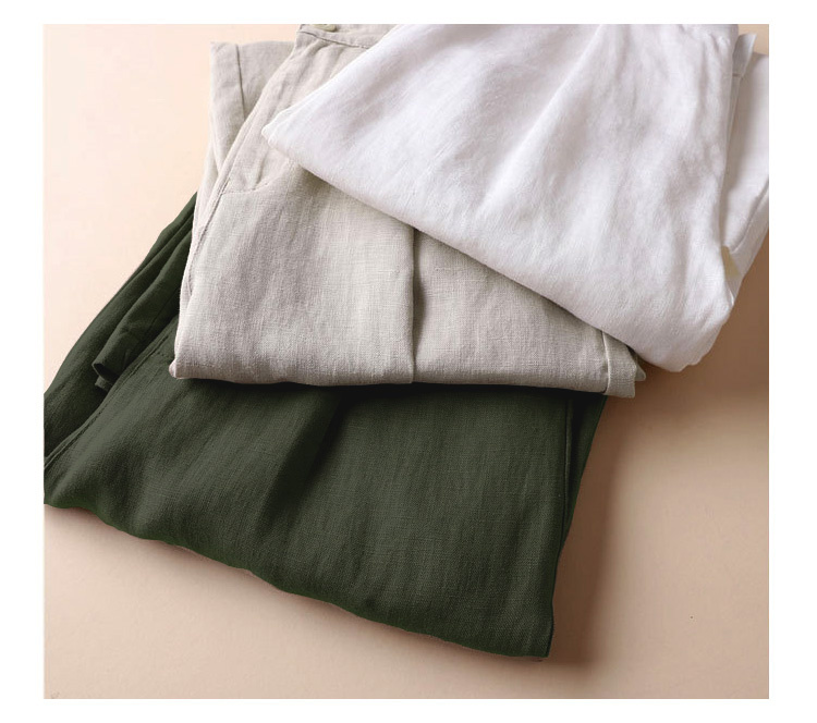 日本麻 タック ゆったり褲 [6色][3尺寸]
