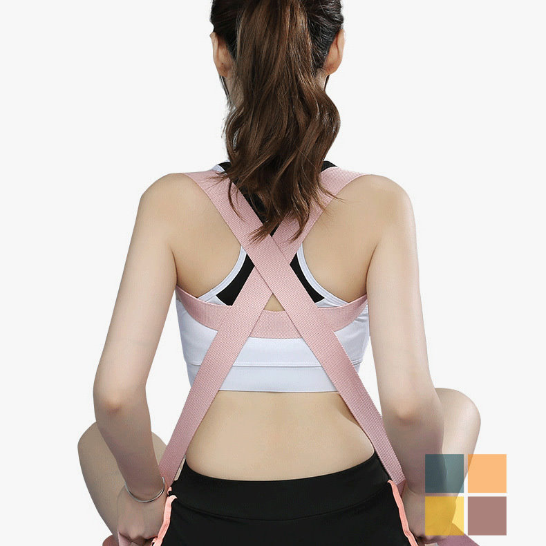 瑜伽帶 -D型環扣強力拉力瑜伽帶 183cm - 粉紅色