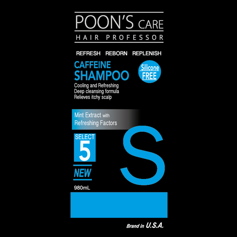 美國Poon's 洗髮水 無矽咖啡因 薄荷去屑 980ml【市集世界 - 美加市集】