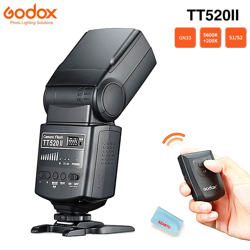 Godox TT520 mh二世與內置Flash TT520II 433