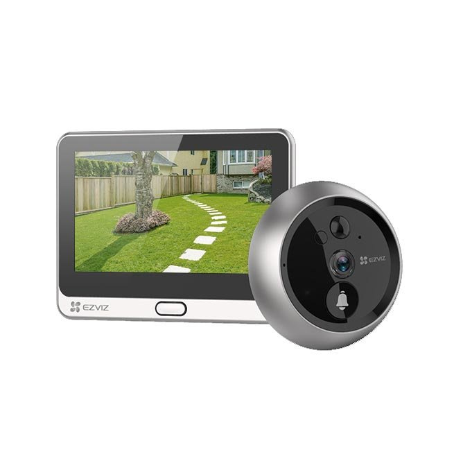 Ezviz 螢石 DP2 觸控面板1080p全無線貓眼攝像頭+門鈴 (CS-DP2-A0-6E2WPFBS)
