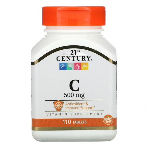 21st Century Health Care Vitamin C Supplement 維他命C 500mg [110粒]