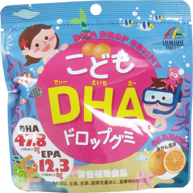 Unimat Riken - 兒童 DHA 柑橘風味軟糖(82g)(約90粒)