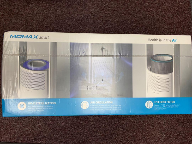 Momax 智能紫外光空氣淨化無葉風扇 AP6SUKW