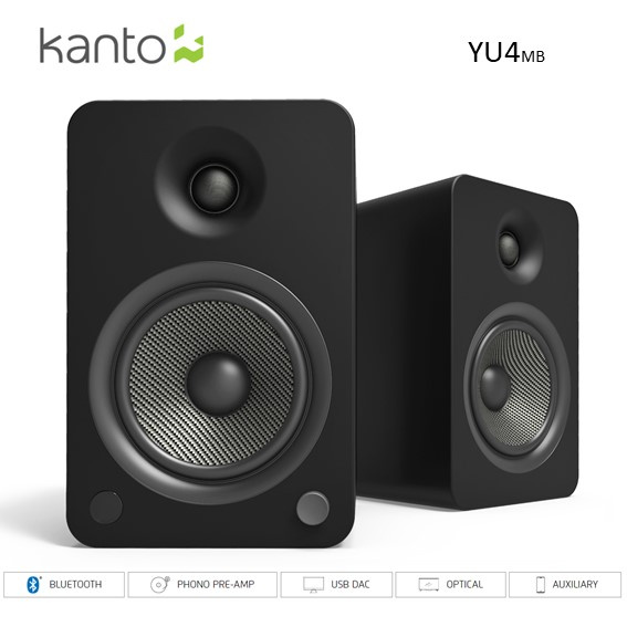 KANTO YU4 藍牙有源喇叭 黑色，白色 + 送Astrotec S80 鈹單元真無線藍芽耳機一對