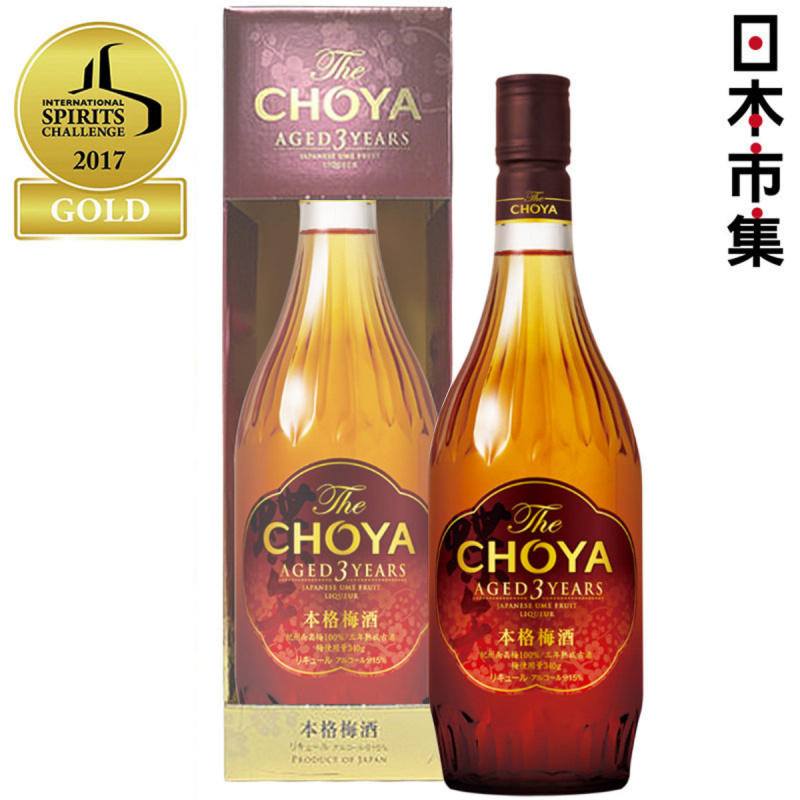 日版 Choya 本格 3年梅酒 720ml (獨立禮盒裝)【市集世界 - 日本市集】