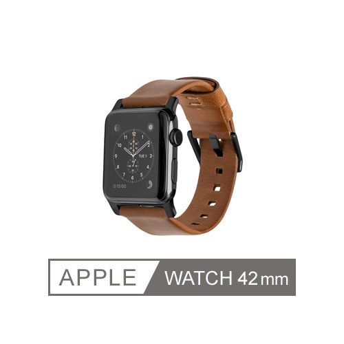 美國NOMADxHORWEEN皮革(Apple Watch 專用錶帶) 黑 (42mm) Apple Watch Series 1.2.3 適用