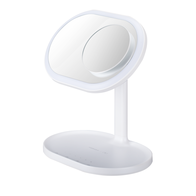 MOMAX Q.LED Mirror 化妝鏡連無線充電 QL3UKW 白色