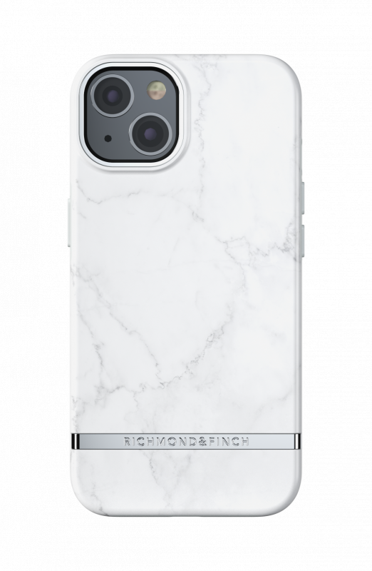 Richmond & Finch  iPhone 13 Case 純白理石 WHITE MARBLE - SILVER DETAILS (47036)