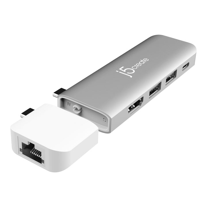 J5create UltraDrive USB-C 模組化轉接器 6-in-1 (UH-JCD387EK)
