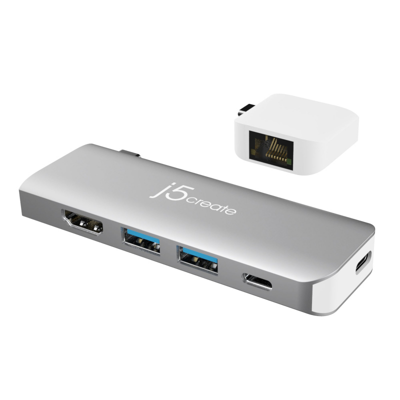 J5create UltraDrive USB-C 模組化轉接器 6-in-1 (UH-JCD387EK)