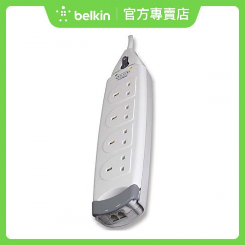 Belkin - 4位防雷保護器連電話保護 Home 系列 (F9H410sa2M)