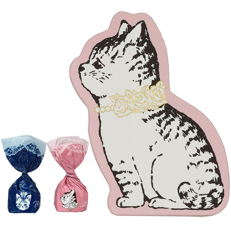 日本Mary's 寵幸貓咪 泡芙朱古力 可愛小貓造型禮盒 (1盒8件)【市集世界 - 日本市集】