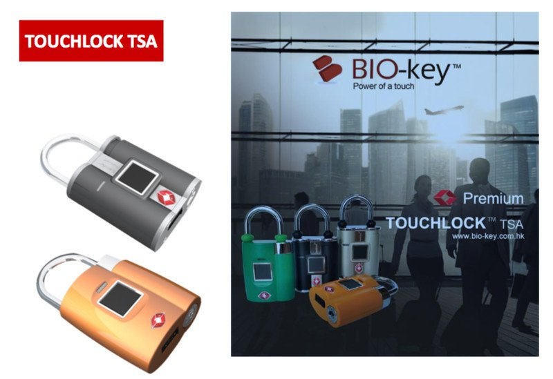 Bio-Key TouchLock TSA 指紋海關行李鎖 [2色] 