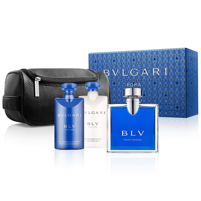Bvlgari BLV Pour Homme 4pc mens gift 