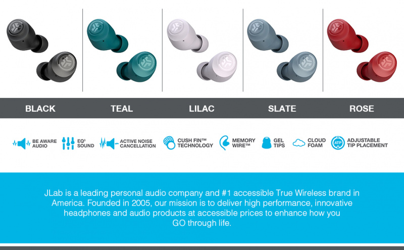 JLab Audio Go Air Pop 真無線藍牙耳機