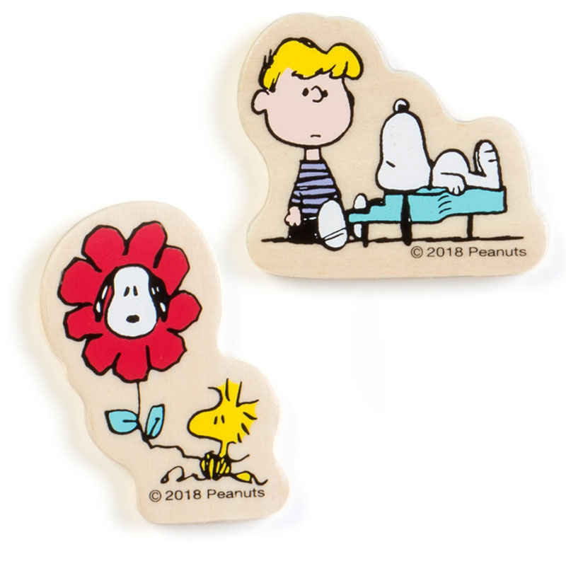 日本Snoopy 80's木製公仔磁石