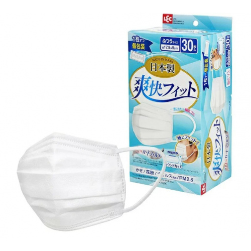 日本直送 LEC清爽 30 / 60個獨立包裝日本製造口罩(現貨發售）