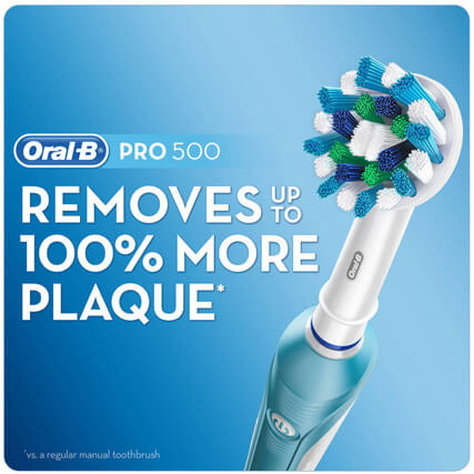 Oral-B PRO 500 3D CrossAction 充電式電動牙刷 (德國製造/附計時功能)