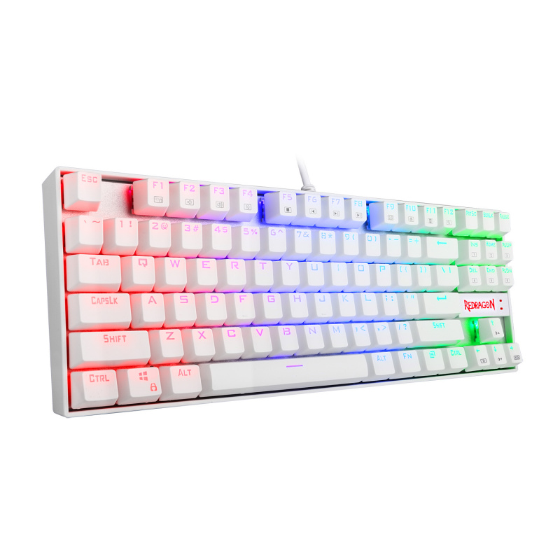 Redragon K552-W Kumara RGB Mechanical Gaming Keyboard - White