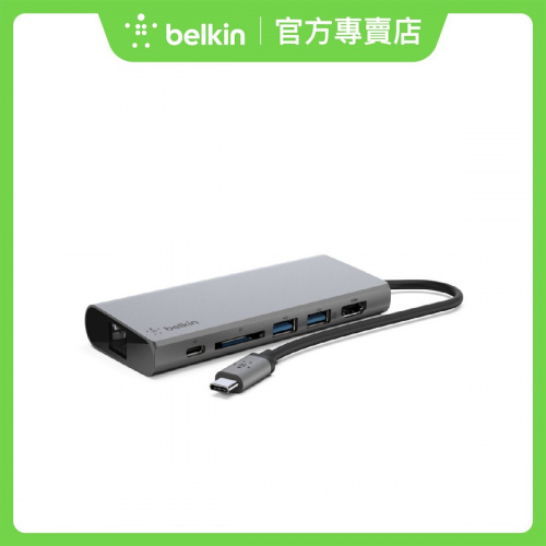 Belkin - USB-C 多媒體集線器 (F4U092btSGY)