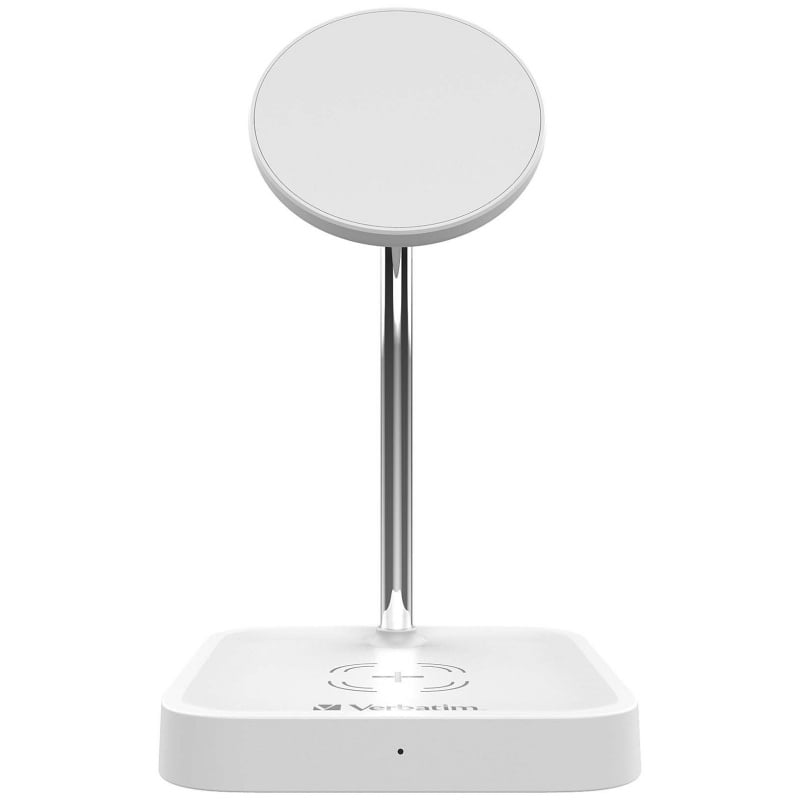 VERBATIM 3-IN-1 15W MAGNETIC WIRELESS CHARGER-WHITE (66792)