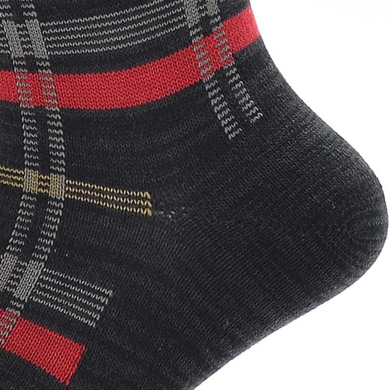 日版Edwin 3種不同顏色 日常格仔 黑色灰色長襪 3件裝 (770)【市集世界 - 日本市集】